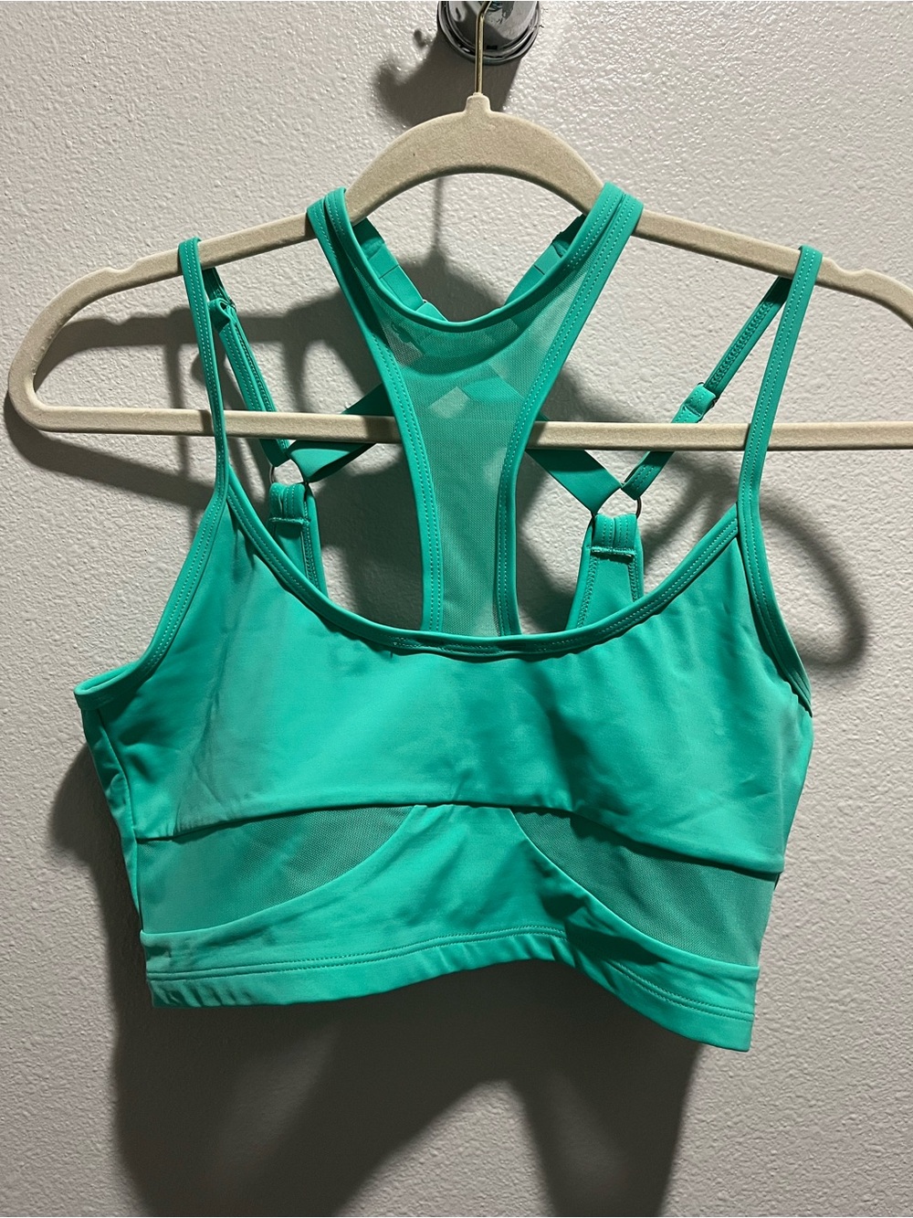 CXIX Turquoise/Green Racerback Crop Top